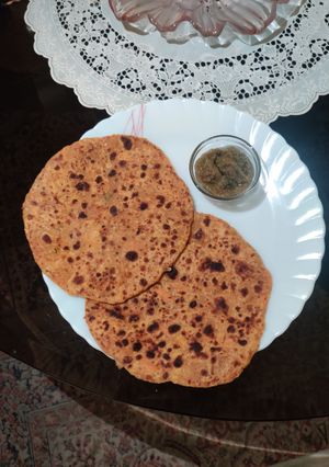 A picture of Carrot paratha.