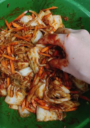 Foto resep Kimchi Homemade Vegetarian
