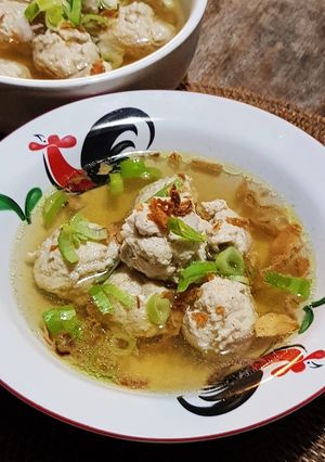 Foto resep Bakso Ayam Tanpa Tepung Kuah Kaldu