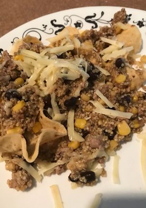 A picture of Spicy ground chicken.