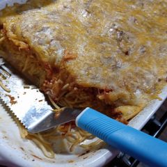 A picture of Baked Spaghetti.