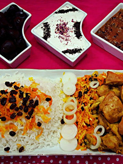 عکسی از دستور مرغ با سس زرشک