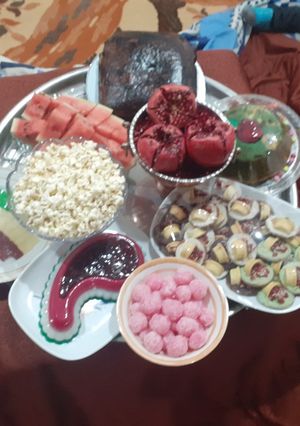 عکسی از دستور سفره (کرسی) یلدا ۹۸🌹