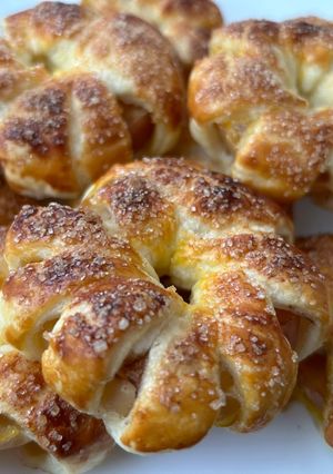 Leveles tésztás almakarikák recept fotója