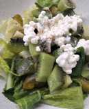 Ensalada de frutas y queso cottage