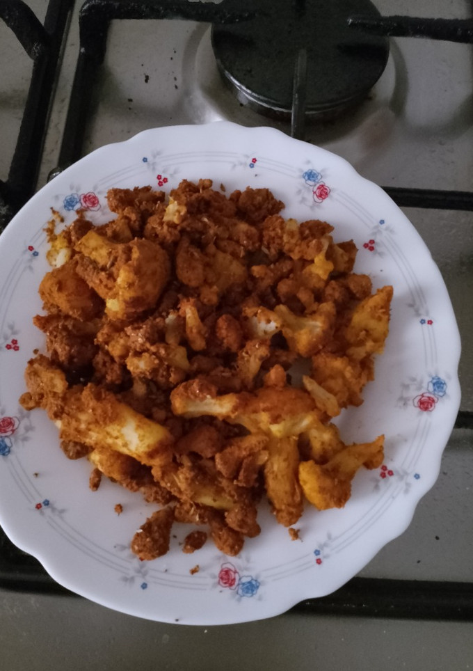 Una foto de Coliflor a la Cúrcuma