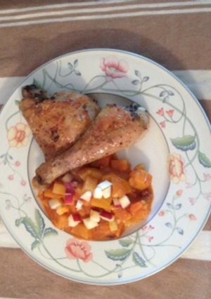 Une photo de Poulet mariné aux Epices et Légumes Korma