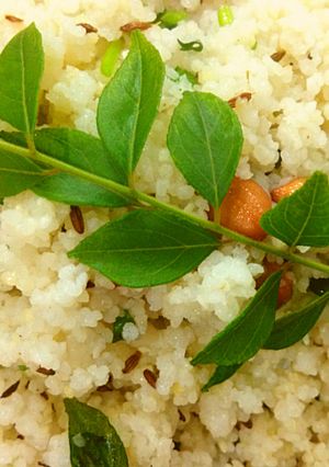 A picture of Sama ke chawal ka poha.