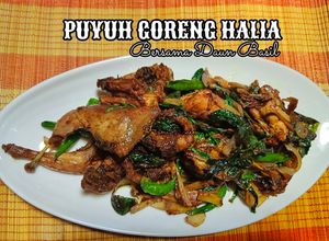 Gambar (12/7) Burung Puyuh Goreng Halia Bersama Daun Basil