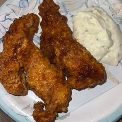 A picture of Hot honey chicken tenders.