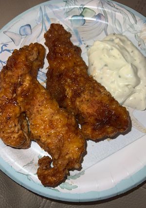 A picture of Hot honey chicken tenders.