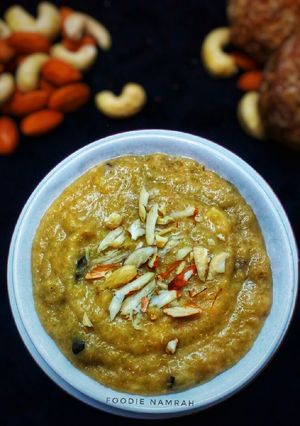 A picture of Gur ki kheer (jaggery kheer).