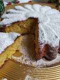 Torta di arancia e mele frullate