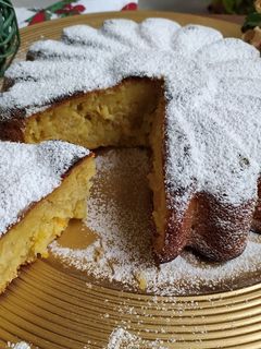 Foto di Torta di arancia e mele frullate
