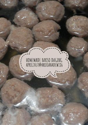 Foto resep Homemade Bakso Daging