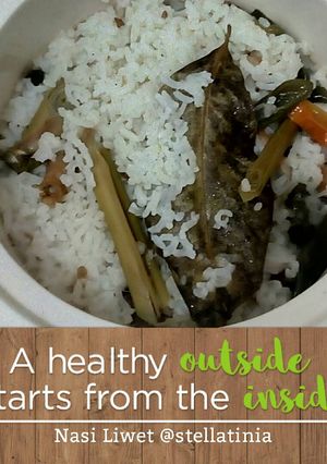 Foto resep Nasi liwet cumi asin (with slowcooker)