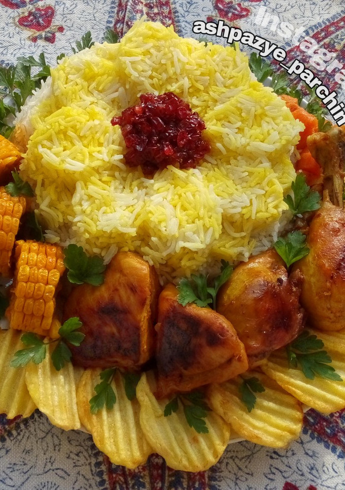عکسی از دستور زرشک پلو به روش لرستانیهای عزیز 🌸