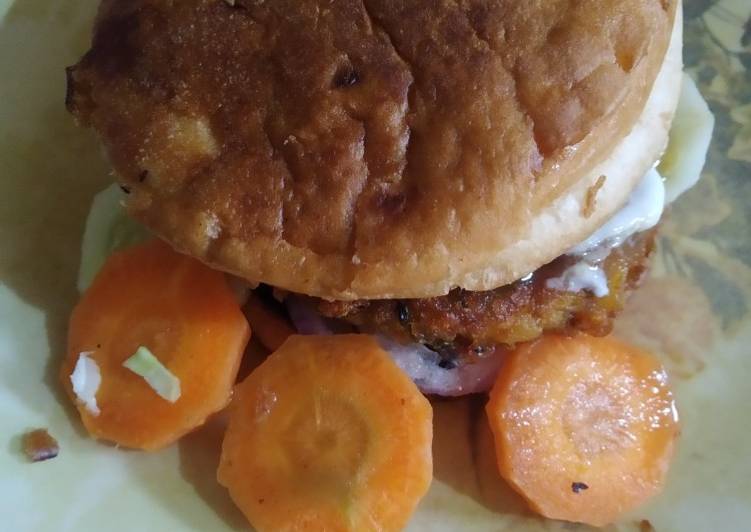 Recipe of Any-night-of-the-week Aaloo tikki burger