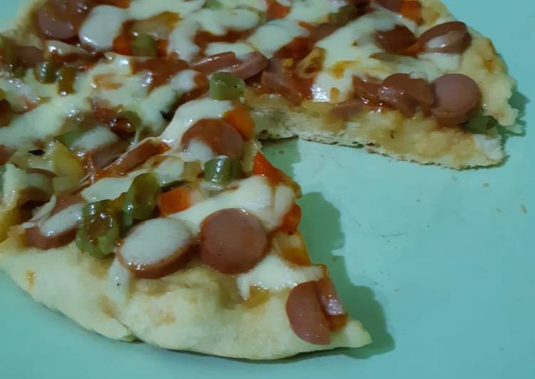 Resep Pizza Sayur Teflon no telur, Enak Banget