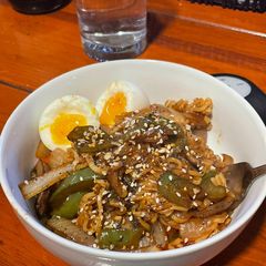 A picture of Crispy Pan Fried Ramen.