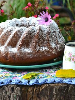 Una foto de Budín de dulce de leche y naranja💜