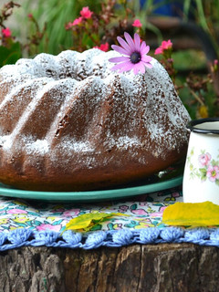 Una foto de Budín de dulce de leche y naranja💜
