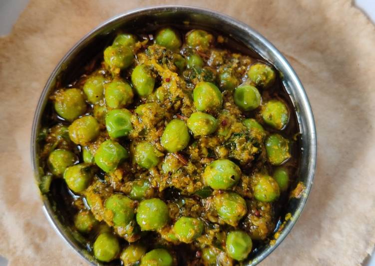 Easiest Way to Prepare Super Quick Homemade Peas sabzi