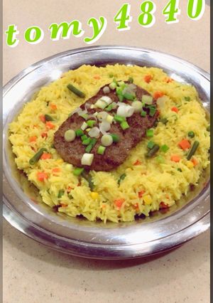 صورة لوصفة أرز بالخضار