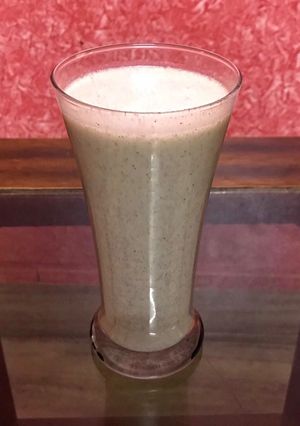 A picture of Ragi milkshake.