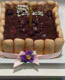 Torta de vainillas y mousse de chocolate
