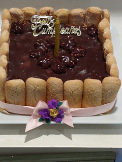 Una foto de Torta de vainillas y mousse de chocolate