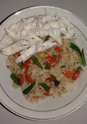 Foto resep Nasi goreng putih