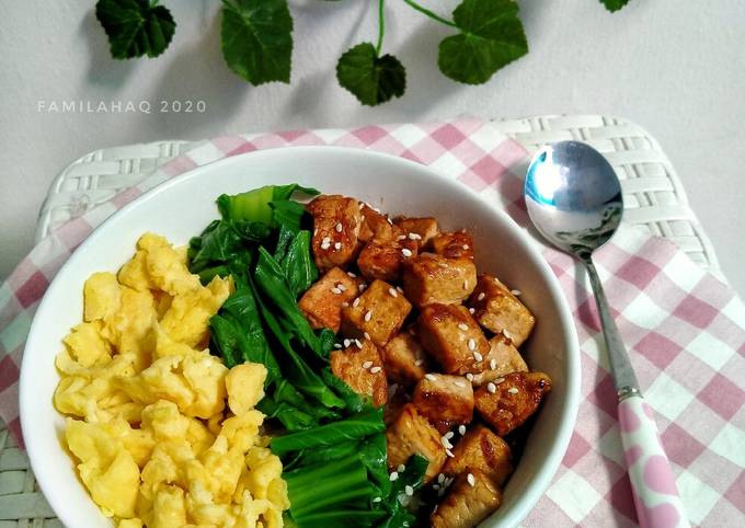 Cara Gampang Menyiapkan Tofu Teriyaki Rice Bowl, Menggugah Selera