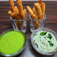 A picture of Sabudana Crispy Fries.