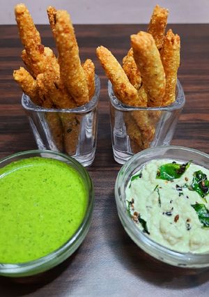 A picture of Sabudana Crispy Fries.