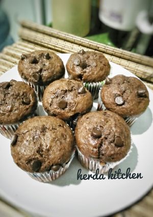 Foto resep Banana choco muffin