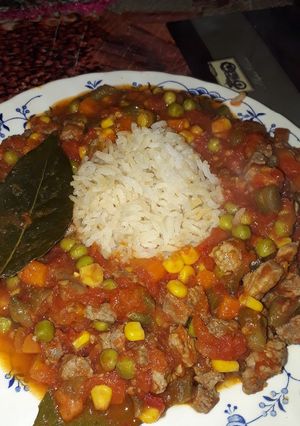 Una foto de Arroz con 3 mezclas