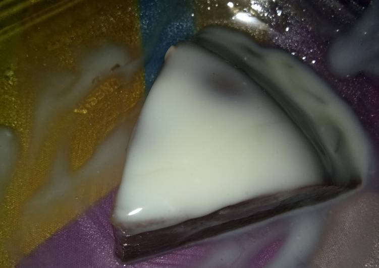 Puding choklat vla vanila