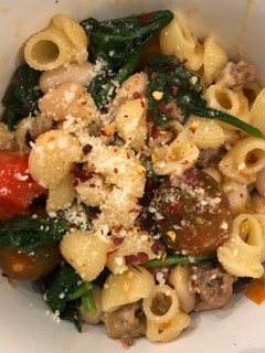 A picture of Sausage Cannellini Pasta Stir Fry.