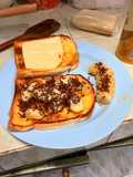 Roti Pisang Panggang Keju dan Meses