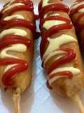 Banderillas de salchicha y queso