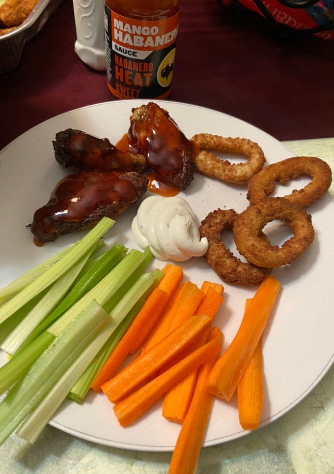 Una foto de Alitas de pollo en air frier