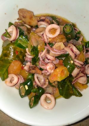 Foto resep Cumi cabe ijo
