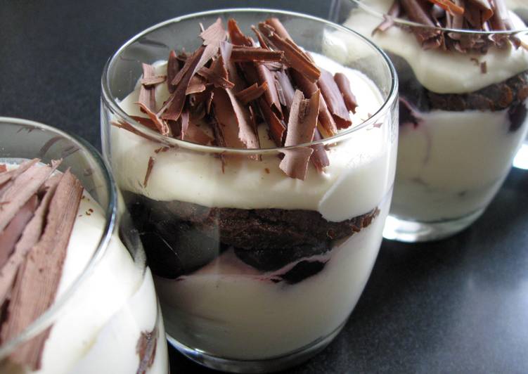 Steps to Make Speedy Black Forest Trifle Dessert