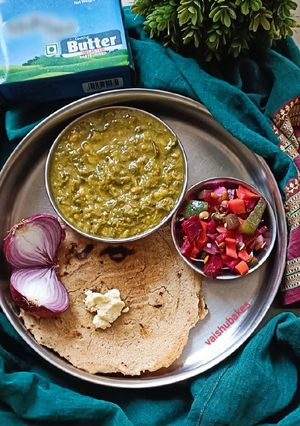 A picture of Radish Leaves Curry (Mulyachi Patal Bhaji).
