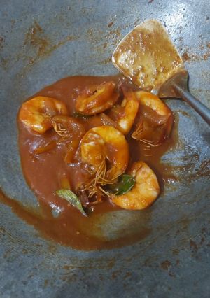 Foto resep [ 69 ] Udang Saus Padang