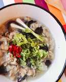 Canh Súp Nấm Thịt Viên & Vỏ Bánh Mandu Xén Dư