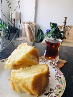 عکسی از دستور کیک ساده پنبه ای