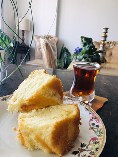عکسی از دستور کیک ساده پنبه ای