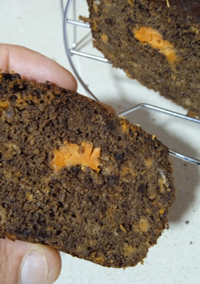 Una foto de Bizcocho de boniato y algarroba